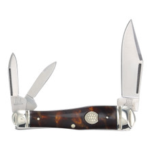 Rough Ryder Tortoise Shell Swayback Whittler Folding Knife RR2440