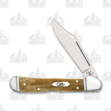Case Smooth Antique Bone Mini CopperLock Folding Knife CA58186