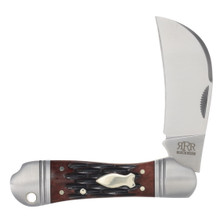 Rough Ryder Reserve Hawkeye Gentleman's Hawkbill Red Jigged Bone RRR038
