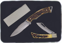 Uncle Henry Wood Hunter & Folder Gift Set - Red Hill Cutlery