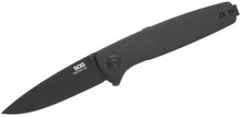 SOG Twitch III Spring-Assisted Linerlock Folding Knife (Black 154CM | Black Aluminum)