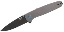 SOG Twitch III Spring-Assisted Linerlock Folding Knife (Gunmetal Gray | Blue Hardware)