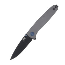 SOG Twitch III Folding Knife Gray 3.1 Inch Plain Black TiNi Drop Point SOG-11-15-03-43