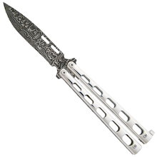 Bear &amp; Son 5&quot; Stainless Steel Butterfly 416 Layer Damascus