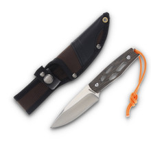 Rough Ryder Brown Linen Micarta Fixed Blade Knife RR2601