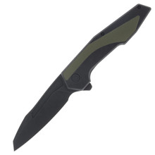 CIVIVI GTC Hypersonic Folding Knife Black Coated Tanto/OD Green C22011-1