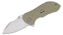 CIVIV Gordo Folding Knife 2.51&quot; Satin D2 OD Green