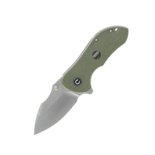 CIVIVI Gordo Folding Knife Olive Green 2.51in Plain Satin Drop Point C22018C-2