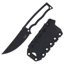 HalfBreed Blades Compact Field Knife Pikal 4.01in Plain Black Pikal CFK02BLK
