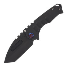 Medford Praetorian Genesis T Framelock Folding Knife (PVD S45VN Tanto  PVD Handles  Flamed Hardware)