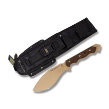 TOPS Knives Cuma Tak Ri 3.5 Kukri Fixed Blade Knife Green Micarta 7in Blade TPCUMATK35