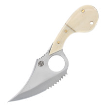 Frost Chipaway Cutlery The Snook Fixed Blade Knife White Smooth Bone FRCW141WSB