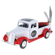 Frost Cutlery World's Best Grandson Knife and Truck Gift Set (Red Jigged Bone Mini Trapper  1937 Ford)