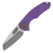 Curtiss Custom Knives F3 Medium Framelock Folding Knife (Magnacut Wharny | Purple/Pink Titanium)