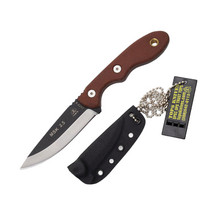 LT Wright Genesis Scandi Fixed Blade Knife A2/Denim Micarta LT037