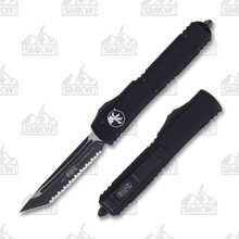 Microtech Ultratech Out-The-Front Automatic Knife (S/E Black F/S | Tactical)