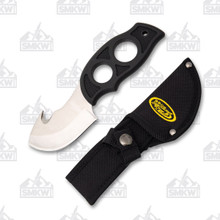 Rite Edge Fingergrip Guthook Fixed 3.0in Satin Blade Knife 211184