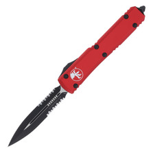 Microtech Ultratech Out-the-Front Automatic Knife (Partially Serrated Tactical Black D/E)