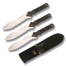 Target Triple Throwing Knives Set with Sheath