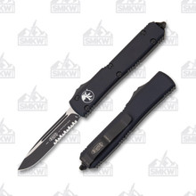 MICROTECH ULTRATECH S/E BLACK TACTICAL PARTIAL SERRATED