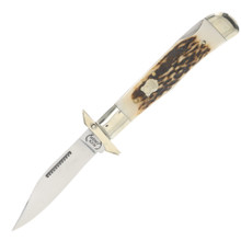 Buck Creek Deer Stag Swing Guard Lockback Folding Knife BC6111DS