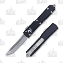 Microtech Ultratech Out-The-Front Automatic Knife (T/E Stonewash F/S | Black)