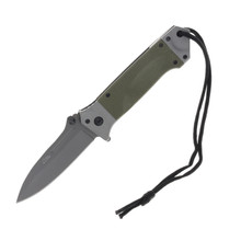 WarTech Spring-Assisted Pocket Knife Black NTPWT378BK - Smoky