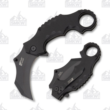 MTech Xtreme Assisted Folding Knife Karambit 2.5in Hawkbill Black