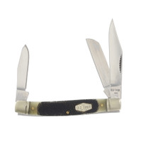 Old Timer Knives Middleman Folding Knife Brown Sawcut Bone SCT34OTB