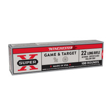 Winchester Super-X Game & Target High Velocity 22 Long Rifle Ammunition 100 Round 40 Grain CPHP X22LRPP1