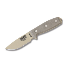 ESEE 3S KO DT Tan Blade Partially Serrated No Sheath