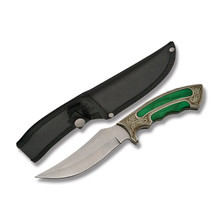 SZCO Supplies Fancy Green Celtic Hunter Knife Fixed Blade 5in Dagger 211396GN