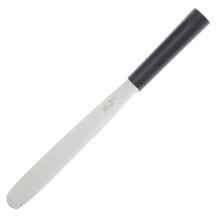 Gatco 9.6in Event Spreader Knife Bi-Directional Black Serrated GAT70021