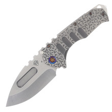 Medford Praetorian T Framelock Folding Knife (Tumbled Drop Point | Jasmine Fields Titanium | Flamed Hardware)