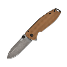 CRKT Squid XM Folding Knife Brown 2.95in Plain Stonewash Spear Point CR2495B CRKT Squid XM Folding Knife Brown 2.95in Plain Stonewash Spear Point CR2495B