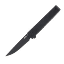 CRKT CEO Microflipper 2.36 Inch Plain Black TiNi Straight Back CR7081D2K