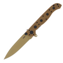 CRKT M16-01DZ Desert Tan 3.12 Inch Plain Desert Tan TiNi Spear Point CRM1601DZ