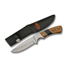 Rite Edge Black and Zebrawood Hunter – 8in Fixed-Blade Knife 211405