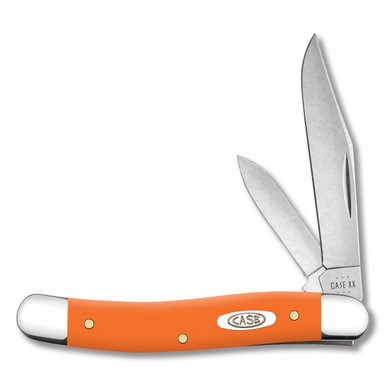 Case XX Medium Jack Folding Knife 3.88in Plain Smooth Orange Synthetic