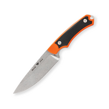 Buck 663 Alpha Hunting Knife Orange 4.37 in Plain Stonewash Drop Point