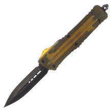 Microtech Signature Series Combat Troodon OTF Automatic Damascus Dagger Ultem/Shadow Black