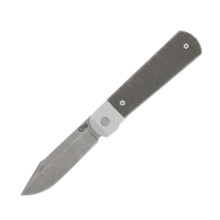 Case XX Bridgeline Longhouse Olive Drab Green Canvas Micarta Linerlock Folding Knife
