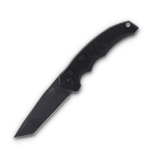Boker Plus Intention II Automatic 3.07in Plain Black Stonewash Tanto AUBK01BO797