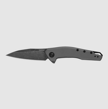 Kershaw Sanctum Folding Knife Gray 2.98in Plain Blackwash Wharncliffe KS1815