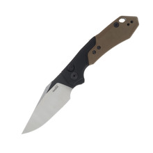 Kershaw 7851 Launch 19 Automatic 3.3in Satin/Black CPM 154 Clip Point, Black/Earth Brown G-10 AUKS7851