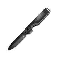 Exclusive Kizer EXTRA Mini Paragon Folding Knife Black/Red Damascus G10  Handle 3V Tanto Plain Edge