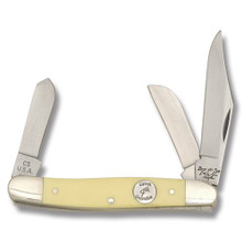 Bear & Son Large Yellow Delrin Large Stockman Folding Knife BRC347