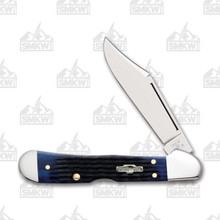 Case Blue Jigged Bone Mini CopperLock Folding Knife