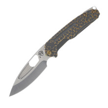 Medford Infraction 3.62in Tumbled S45VN Drop Point Bronzed Peaks and Valleys