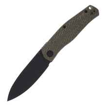 CIVIVI Sokoke Folding Knife 3.35in Plain Drop Point Blade Green Burlap